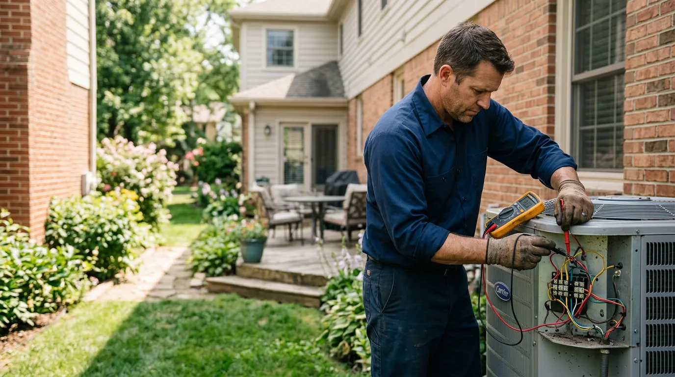 HVAC technician working near Walkerville, MI